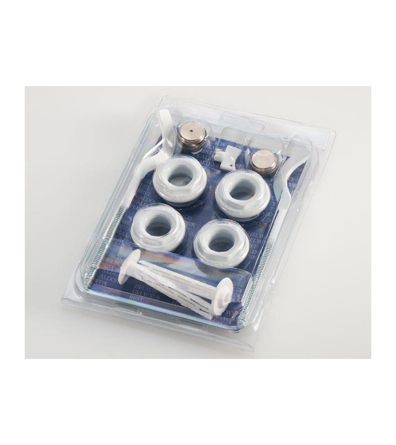 ალუმინის სექციური რადიატორის სამაგრი კომპლექტი  ფერი : NOIR SABLE  Radiatori 2000