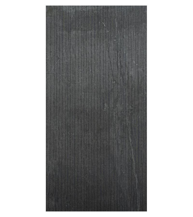 hearth. Tile SPARK BASALT REC-BIS B105 45x90 dark. IBERO S.L