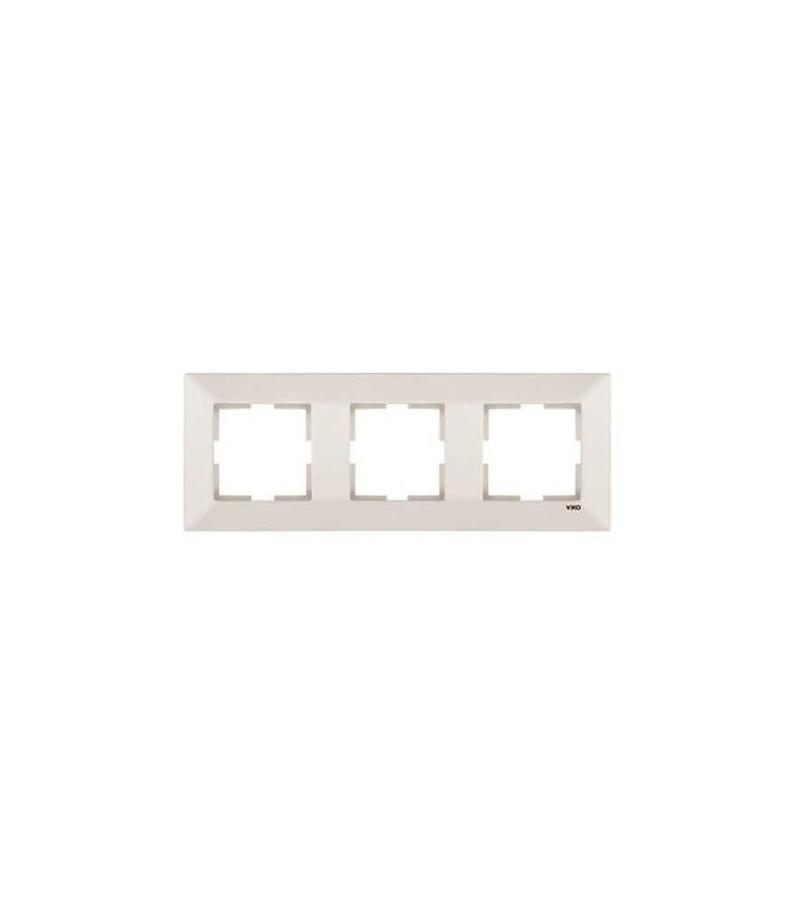 Switch-rosette edge VIKO MERIDIAN 3 cream horizontal