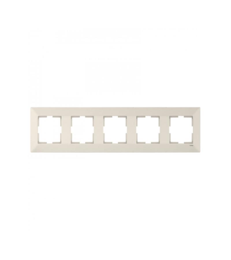 Switch-rosette edge VIKO MERIDIAN 5 pieces cream horizontal