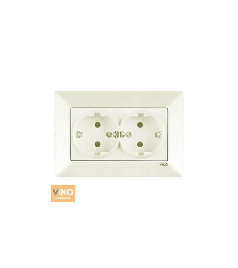 როზეტი VIKO MERIDIAN 2-ნი დამიწებით კრემი