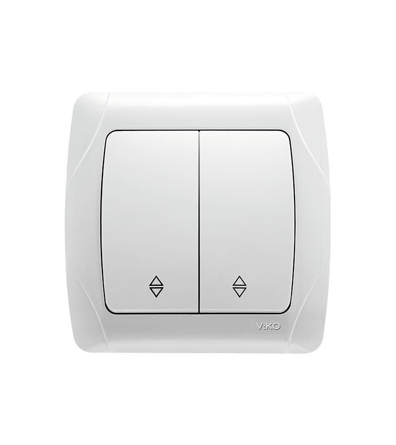 გადამრთველი VIKO CARMEN 2-ნი თეთრი რევერსით