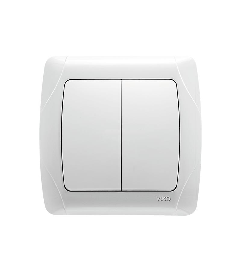 გადამრთველი VIKO CARMEN 2-ნი თეთრი