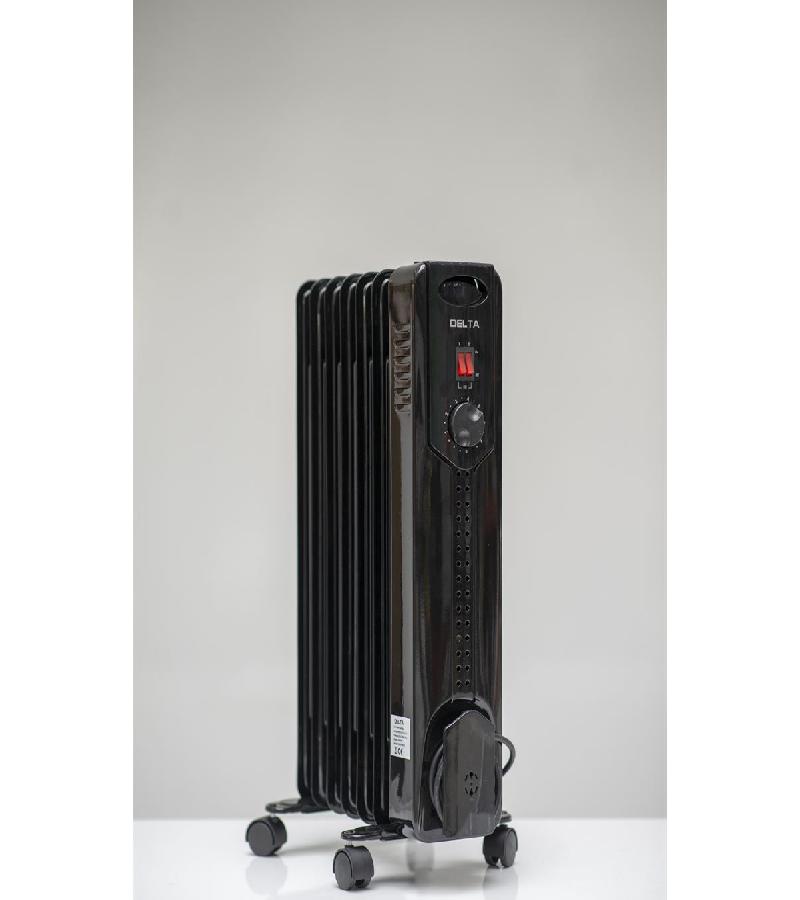 ელ. ზეთის გამათბობელი  NDB-1E-V  (7-სექცია)  ფერი. შავი     DELTA 