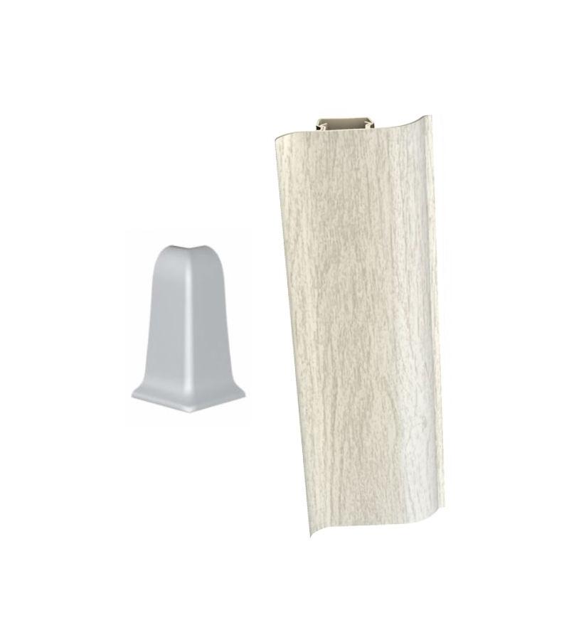 გარე კუთხე პლინტუსის  # 6067 ДУБ  ГРАФИТОВЫЙ   Декопласт