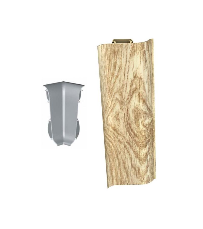 Плинтус внутренний угловой # 6052 ДУБ ШИРО Декопласт