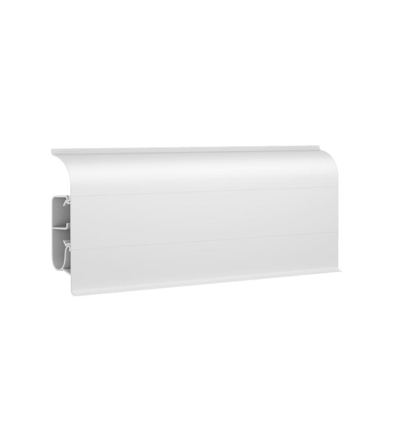 პლინტუსი ლამინ. იატაკის  # 8500 БЕЛЫЙ სერია : Декопласт