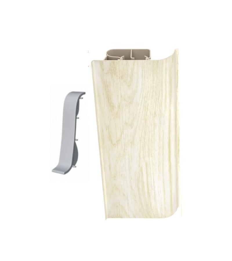 Накладной плинтус # 8531 МОЛОЧНЫЙ Декопласт