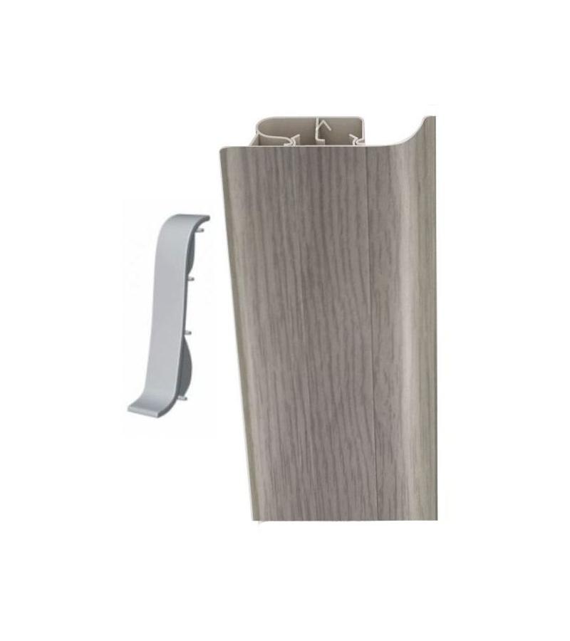 Накладной плинтус # 8550 ДУБ МОДЕНА Декопласт