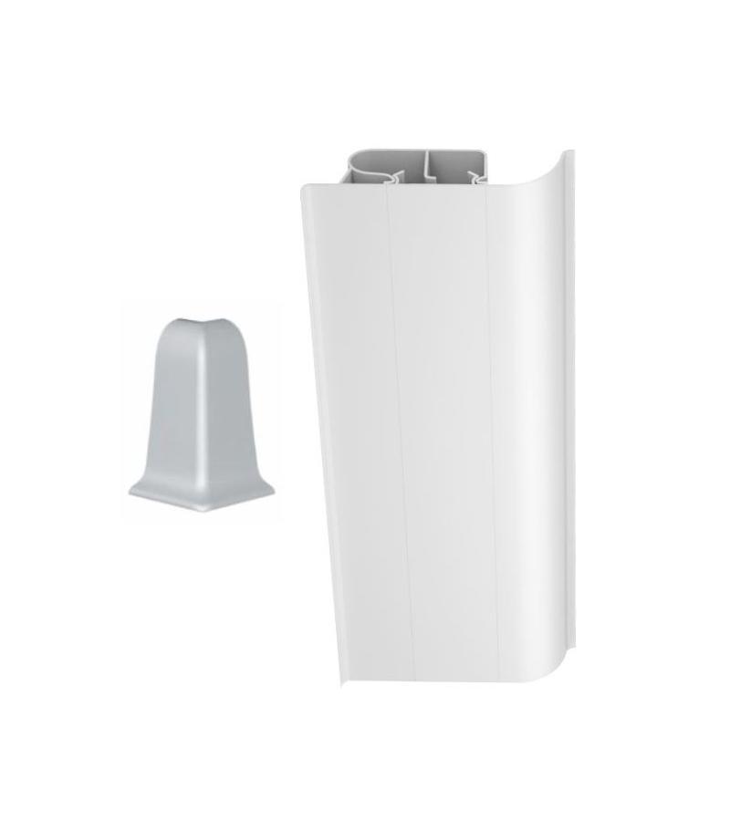 გარე კუთხე პლინტუსის  # 8500 БЕЛЫЙ   Декопласт