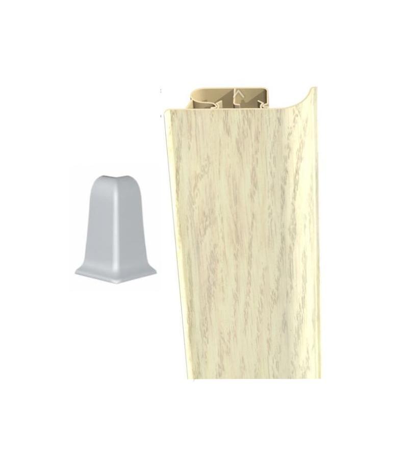 გარე კუთხე პლინტუსის  # 8501 ДУБ БЕЛЕНЫЙ   Декопласт