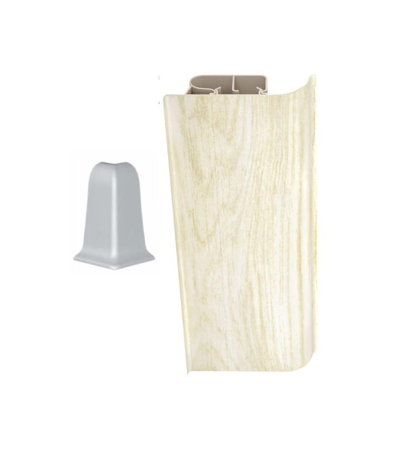 გარე კუთხე პლინტუსის  # 8531 ДУБ МОЛОЧНЫЙ   Декопласт