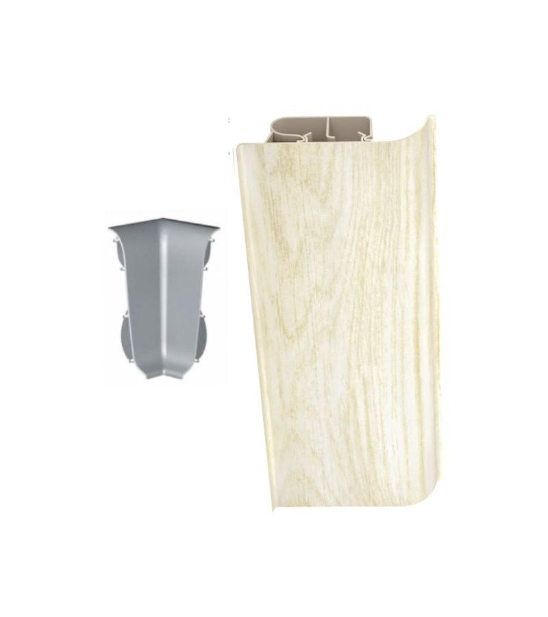 Плинтус внутренний угловой # 8531 ДУБ МОЛОЧНЫЙ Декопласт