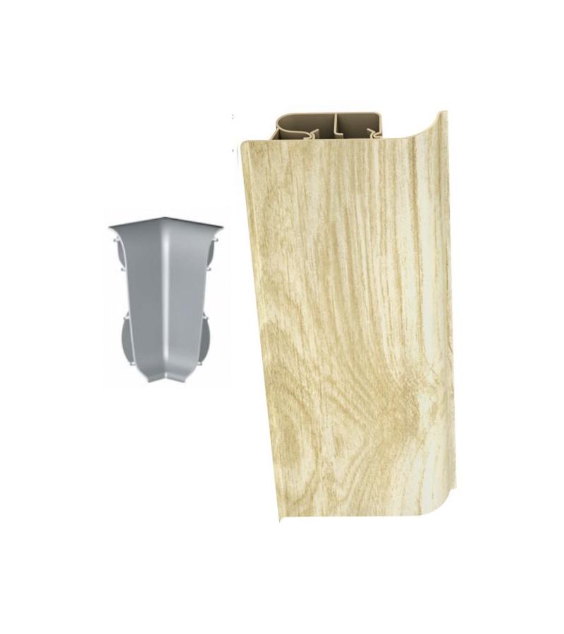 Плинтус внутренний угловой # 8532 ДУБ ШИРО Декопласт