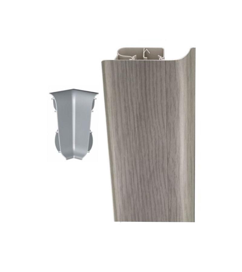 Плинтус внутренний угловой # 8550 БЕЛЫЙ Декопласт