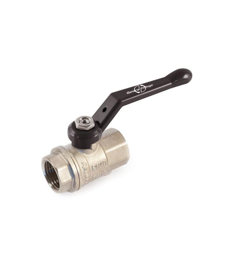 ვინტილი ბურთულა ალუმ.სახელ.  1/2  GENERAL FITTINGS  ITALY