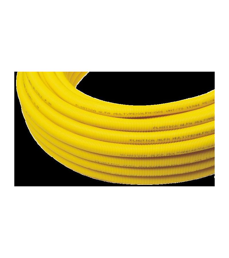 газовый пластик Труба с набивкой гофрированная 16х2,0 желтая GENERAL FITTINGS ITALY