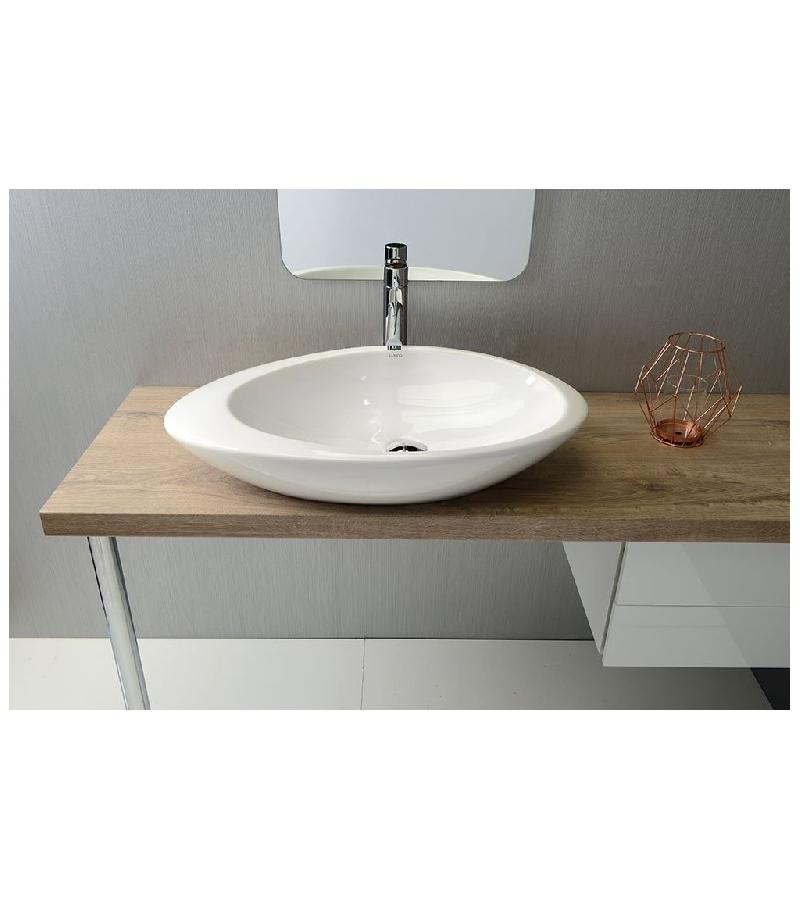 ხელსაბანი  74-სმ   GOCCE   #3074-101 ფერი : Glossy White  მწ. LUCCO