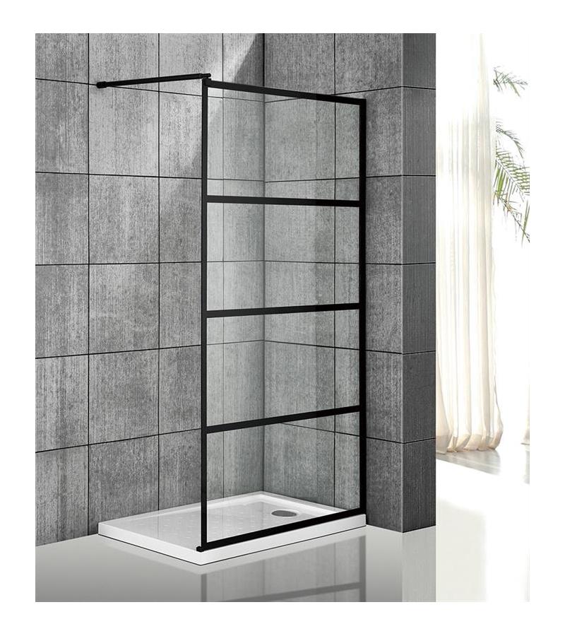 საშხაპე კაბინის მინის კომპლ.  PF-71-10-HS  ზომა. 100*190 სმ  შავი  Aokelya