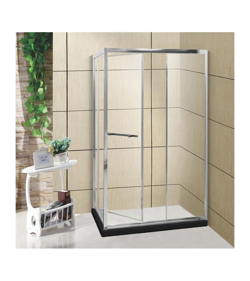 საშხაპე კაბინის მინის კომპლ.  A-212-8-12  ზომა. 80*120*190 სმ  R მარჯ. შავი  კანტით 5*6 სმ Aokelya