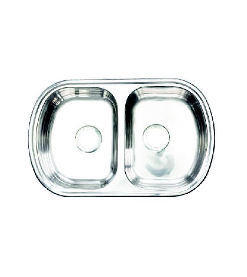 უჟანგავი ლითონის ნიჟარა  49*77  #LS 7749 ჩასასმელი POLARIS 