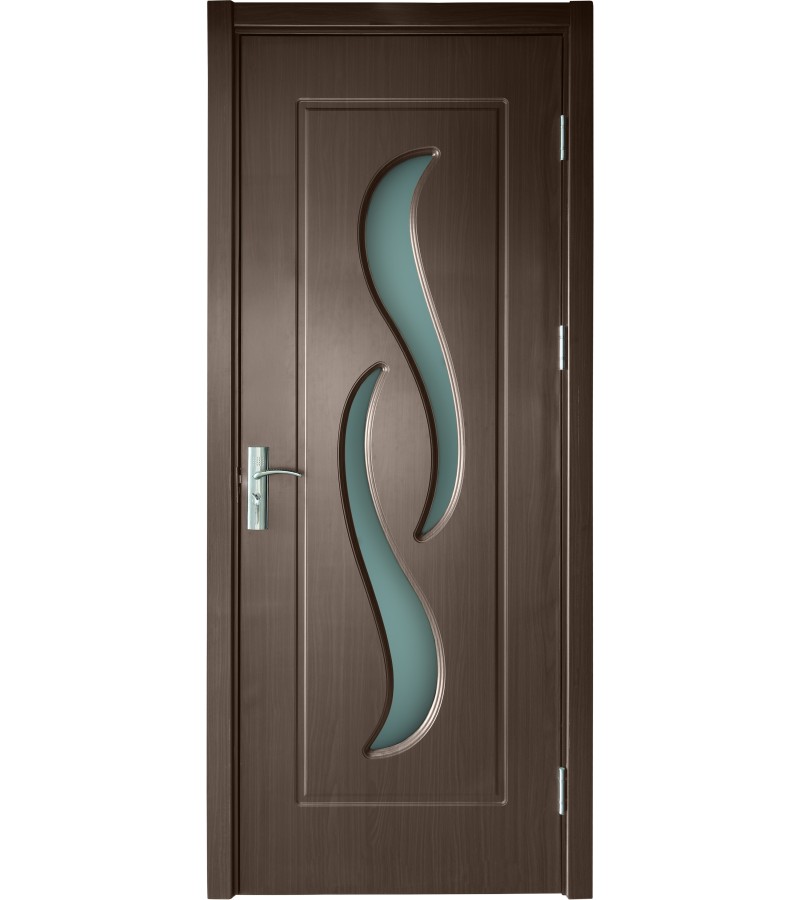 Дверь со стеклом NEW-01 размер 215*80*4 цвет Дуб (1-3)