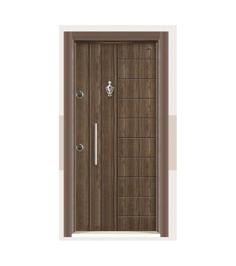 Metal door ER 5468 MERCAN, size 220*103*25, internal opening on the right, dark. ERMETSAN