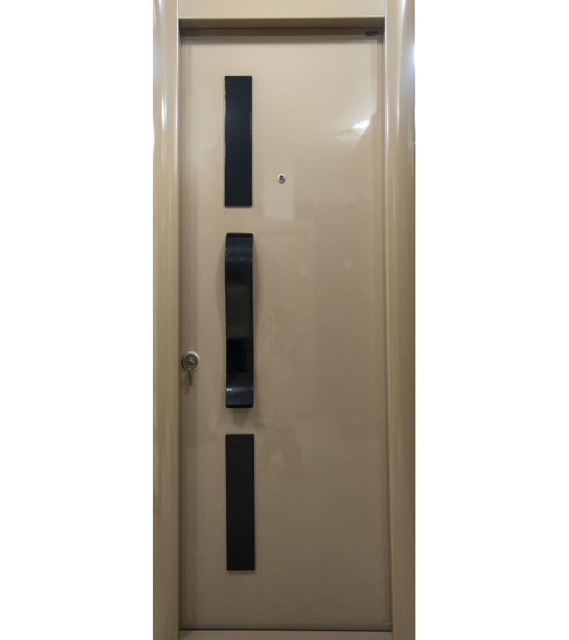 Metal door ER 5053 TURMALIN size 220*104/96*20 inner opening right, dark. ERMETSAN