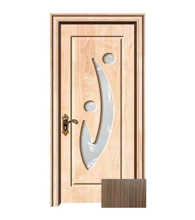 კარი მინით  KM-135 ზომა  205*75*4 ფერი  Walnut (7-5)