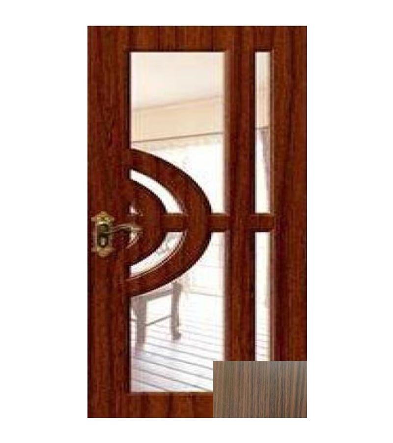 Door with glass KM-139A size 215*80*4 color Walnut (7-5)