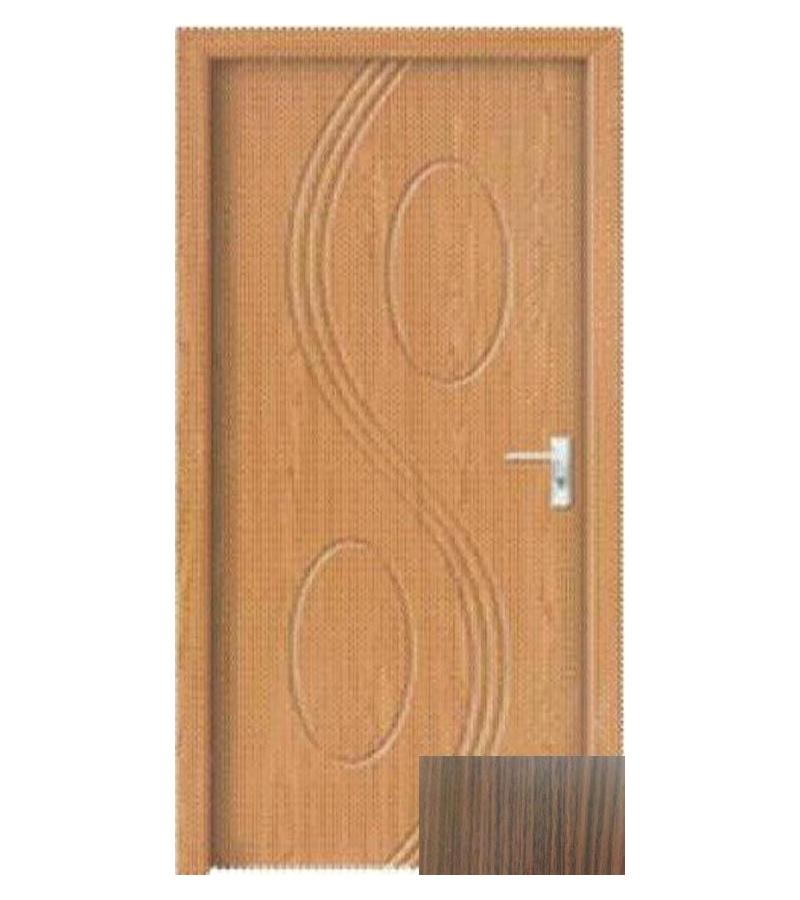 Door with glass OP-060 size 215*80*4 color Walnut (7-5)
