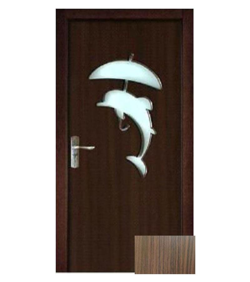 door with glass  KM-810 Size  215*75*4 color  Walnut (7-5)