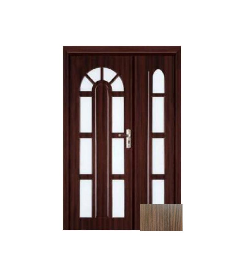 Door with glass door-and-a-half