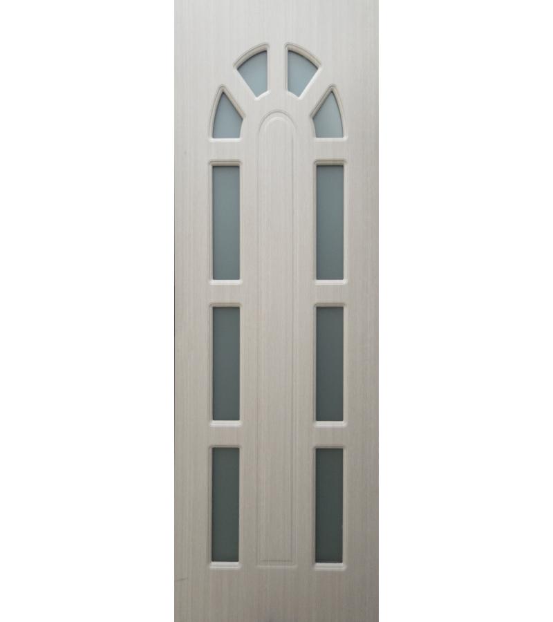 კარი  მინით  KM-288  ზომა  215*70*4 ფერი Pearl White (AKC-021)