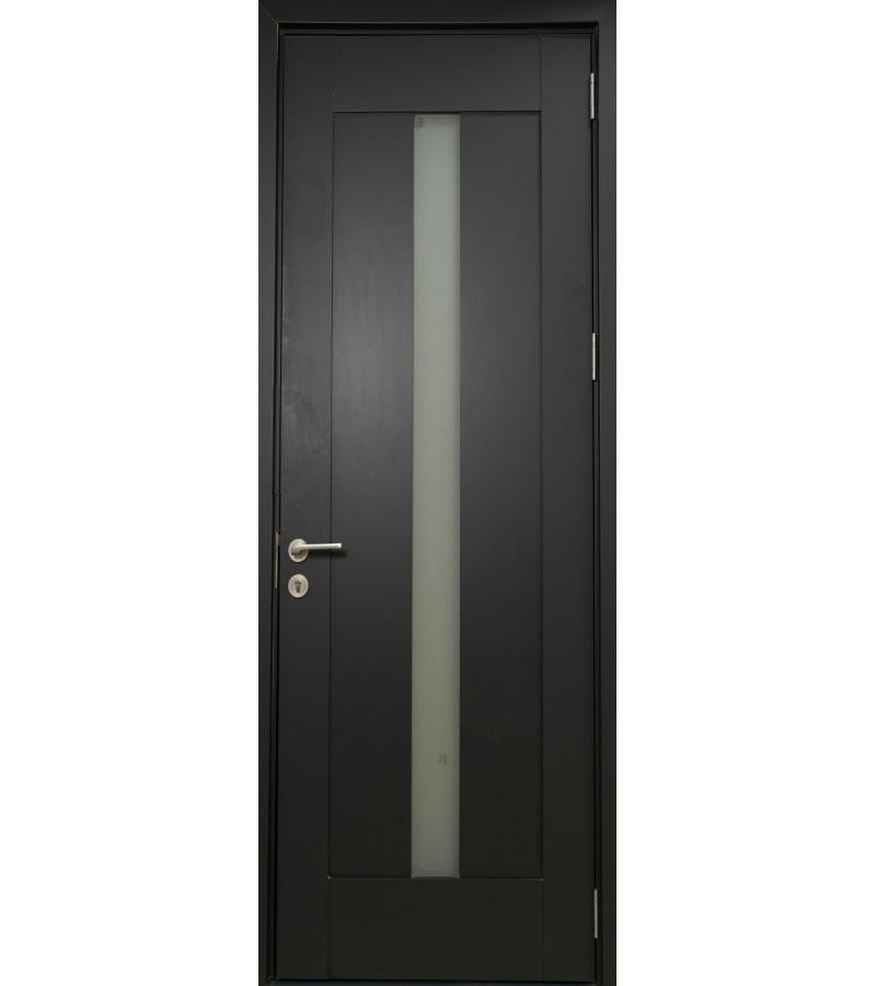 კარი  მინით  KMC-038 ზომა  215*80*4 ფერი Mat black