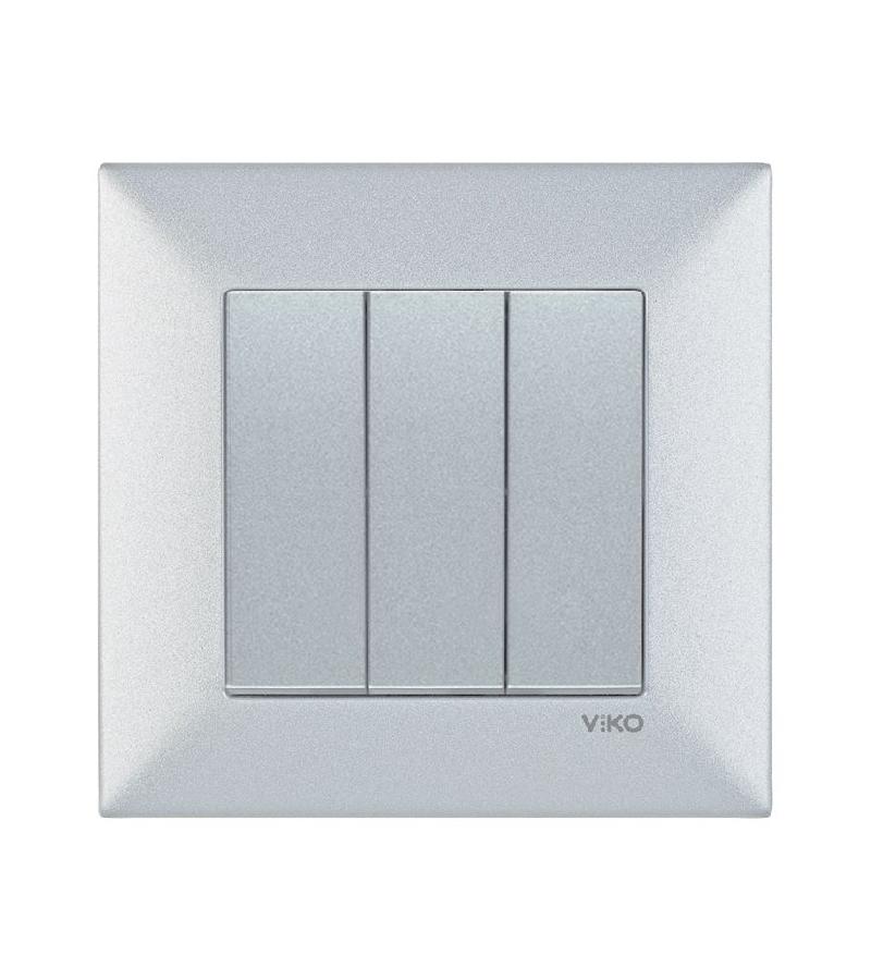 გადამრთველი VIKO TRENDA 3-ნი ფერი Gumus