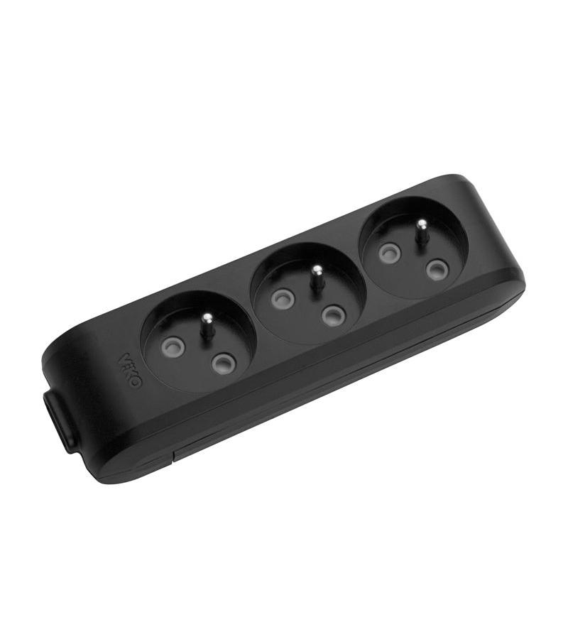 ელ.გამაგრძ. 3-იანი უსადენო MULTI-LET  შავი