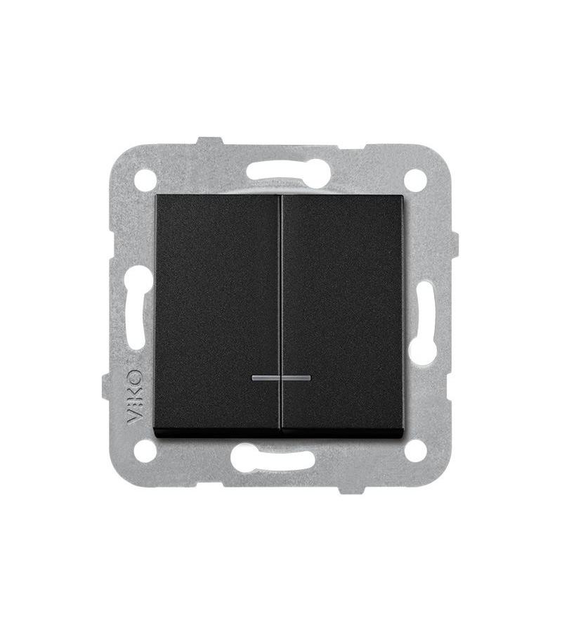 განათებით გადამრთველის მექანიზმი  VIKO N/A TRENDA 2-ნი 