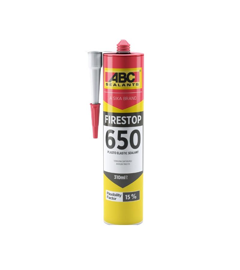ABC 650 FIRESTOP WHITE ცეცხლგამძლე აკრილის მასტიკა      ABC SEALANTS