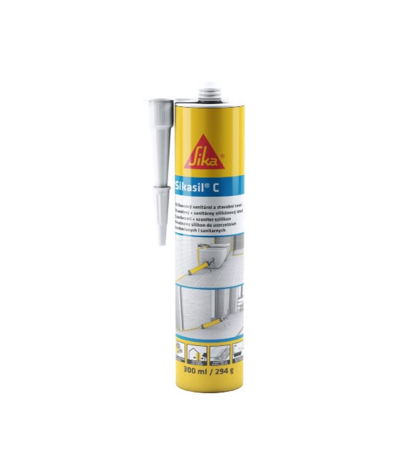 SIKASIL C NEUTRAL SILICONE GREY სილიკონი ნაცრისფერი 300მლ.    ABC SEALANTS