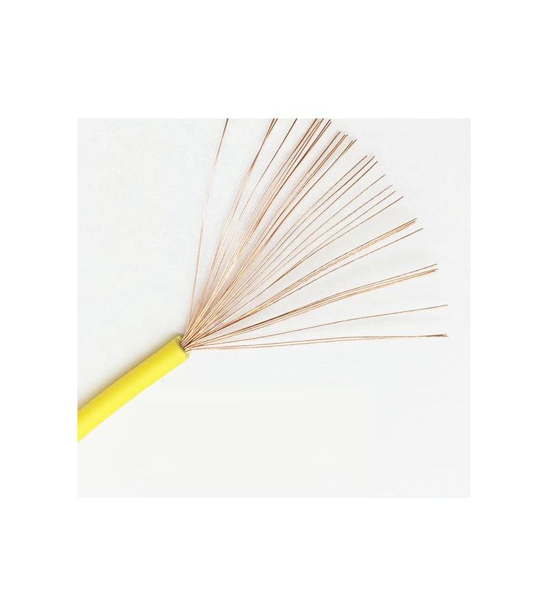Electric cable 1 * 4 H07V-K multi-prong, yellow Delta Cable