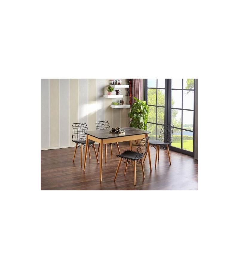 Table ANRA M.283 size. 75*120 cm color. Siyah bitter. ANILAN MOBILYA