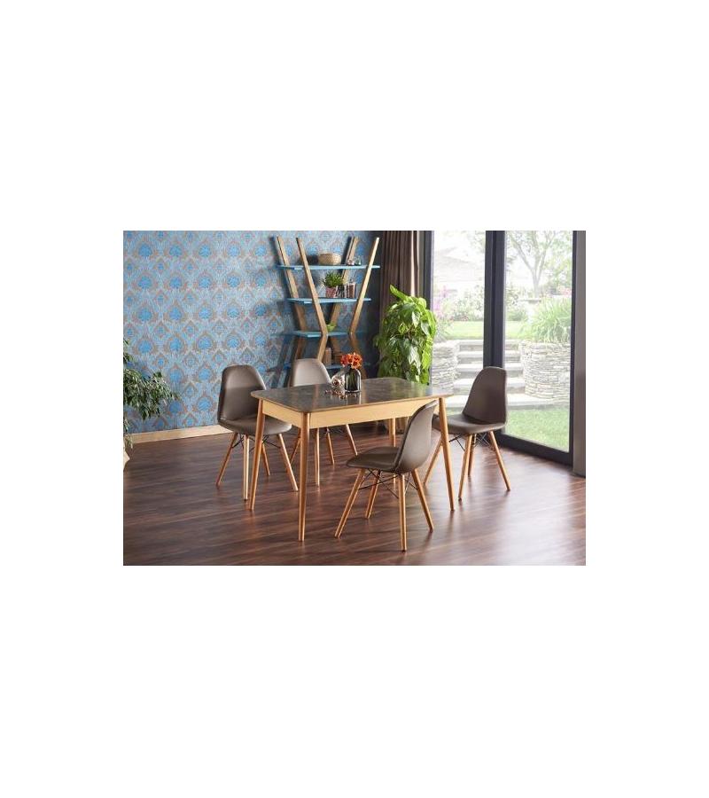 Table SUDE M.265 size. 72*116 cm color. Kahve bitter. ANILAN MOBILYA