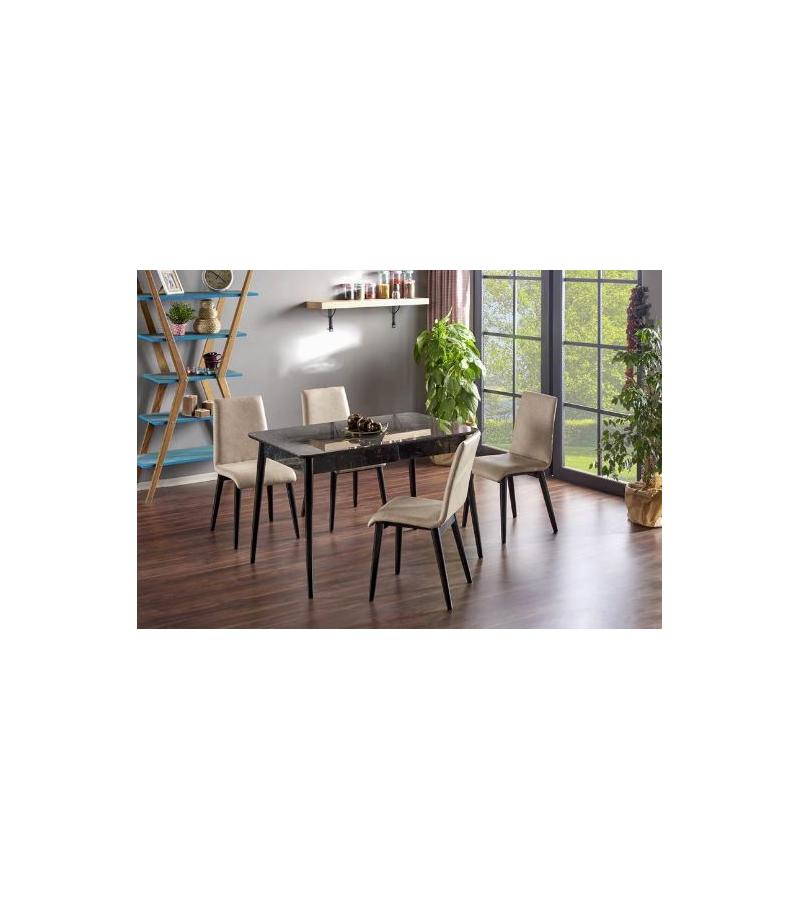 Table VENUS M.284 color. Siyah bitter. ANILAN MOBILYA