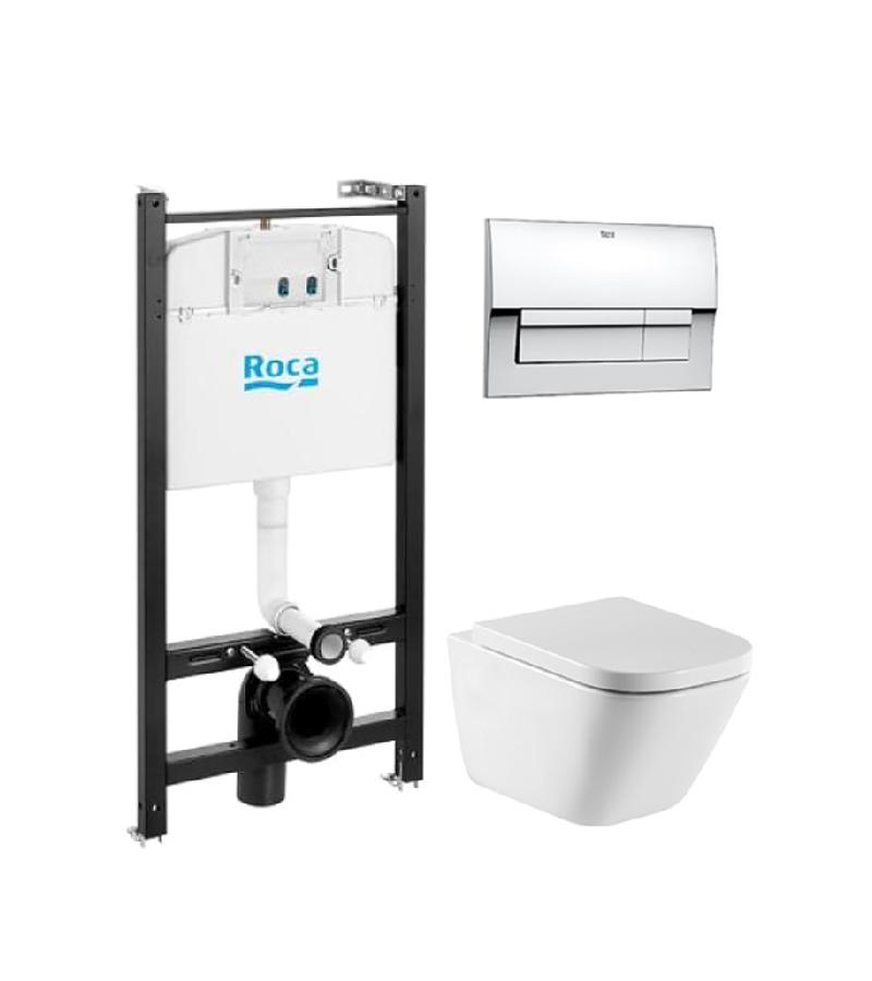 Унитаз настенный, с бачком, крышкой, кнопкой The Gap Bitter. РПЦЗ