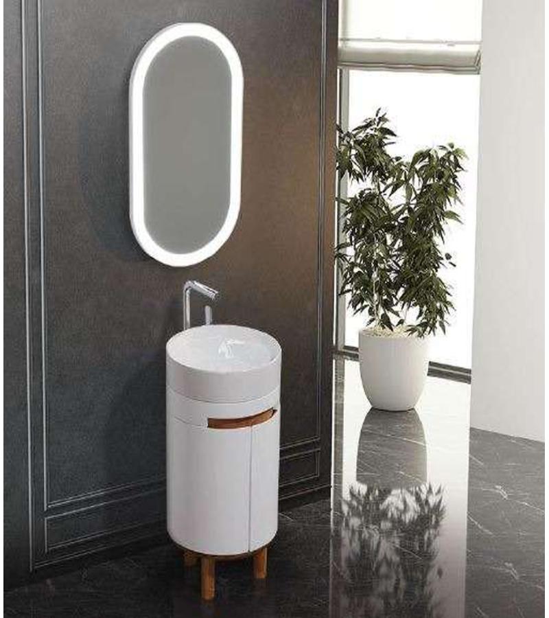 Мебель для ванной комнаты с зеркалом 42 см MASAL 42 WHITE