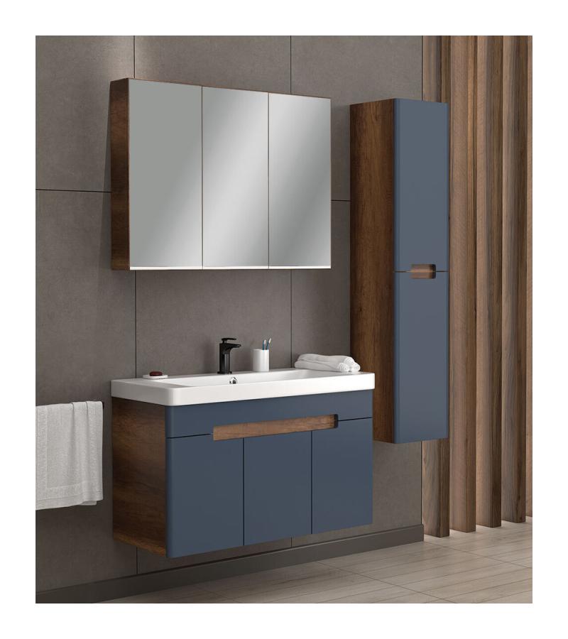 Мебель для ванной комнаты с зеркалом 105 см TREND 105 Barko Антрацит Серый