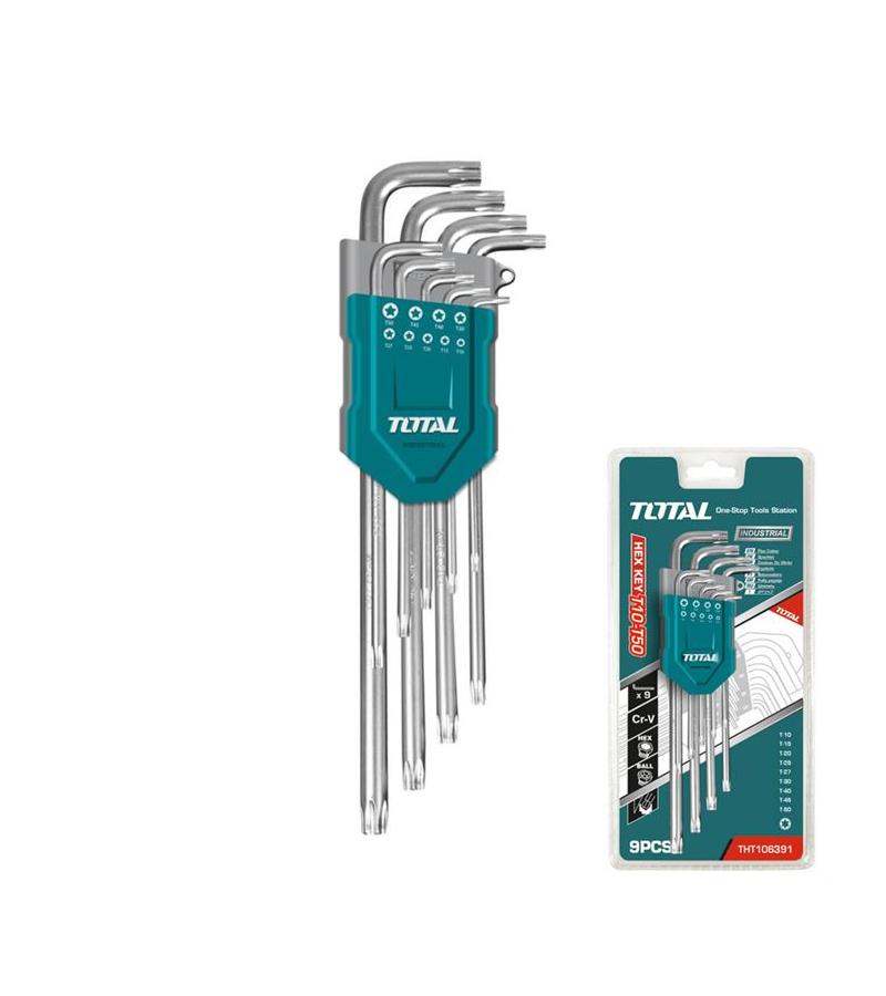 Hex Key Set Torx Key (9pcs) #THT106392 Brown. TOTAL