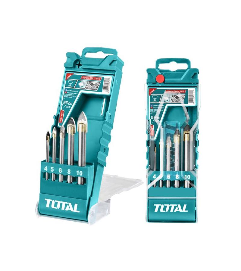 ბურღების ნაკრები  (5ც)  მინის  #TACSD7256   TOTAL