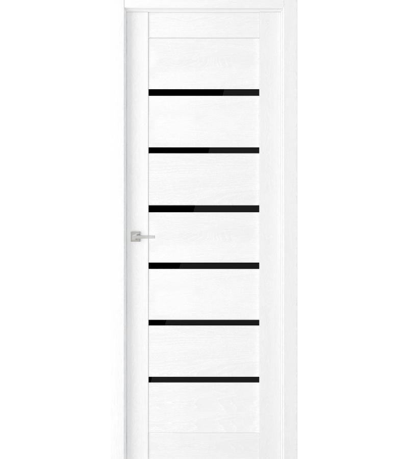 კარი შავი მინით ЭКО 206 ზომა 215*80 ფ. Лакобель Snow Soft